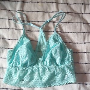 Aerie Lace Bralette in Aqua